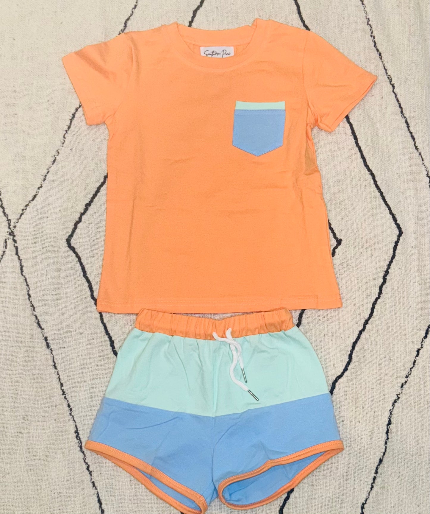 RTS boys colorblock short sets