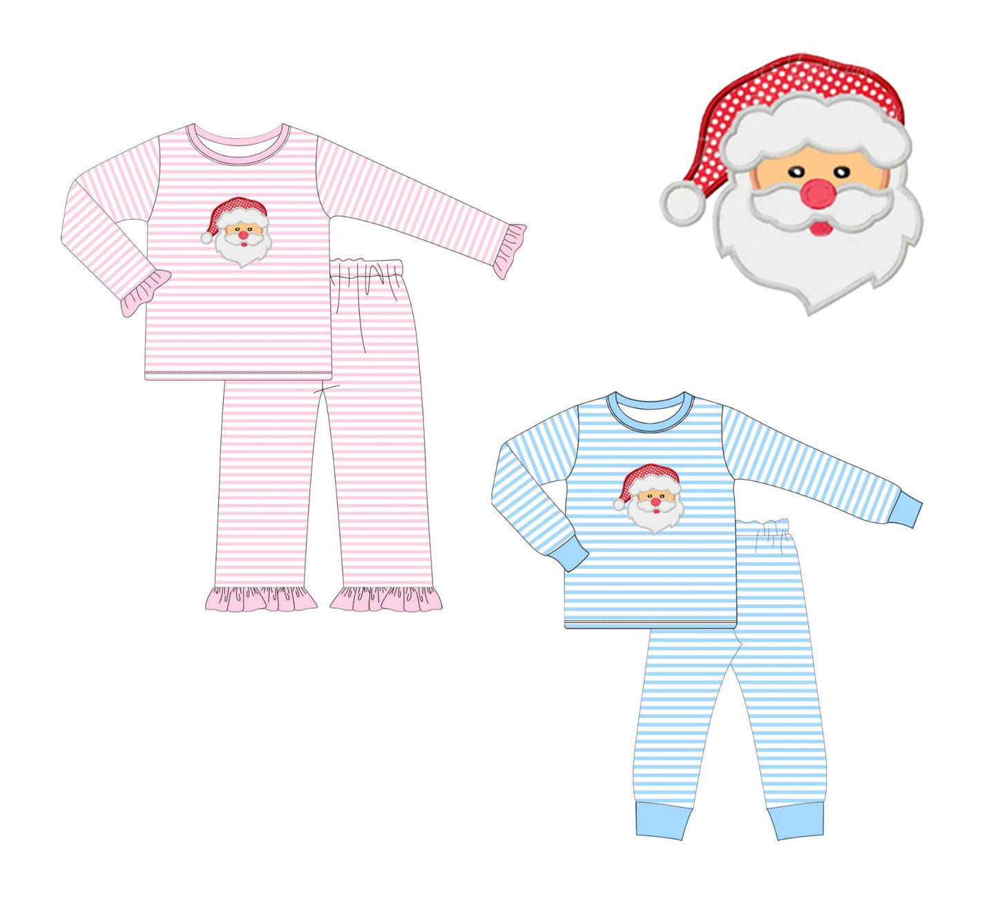 RTS Holiday appliqué pajamas