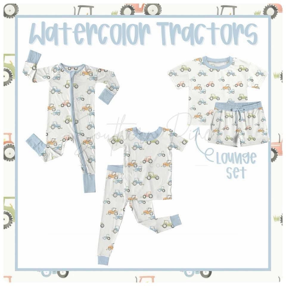 RTS bamboo watercolor tractors