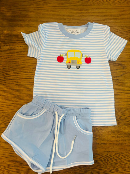RTS Embroidered bus boys set only