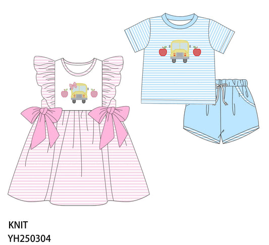RTS Embroidered bus boys set only