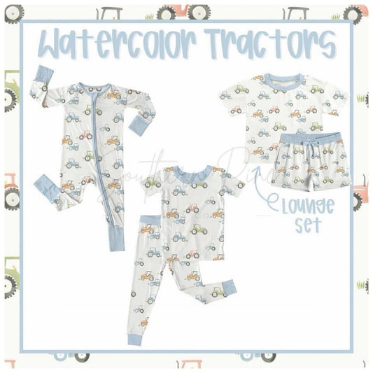 RTS bamboo watercolor tractors