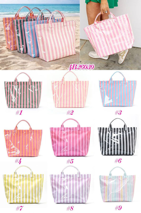 Striped totes