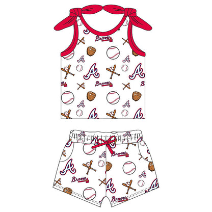 RTS extras Atlanta braves girls short set