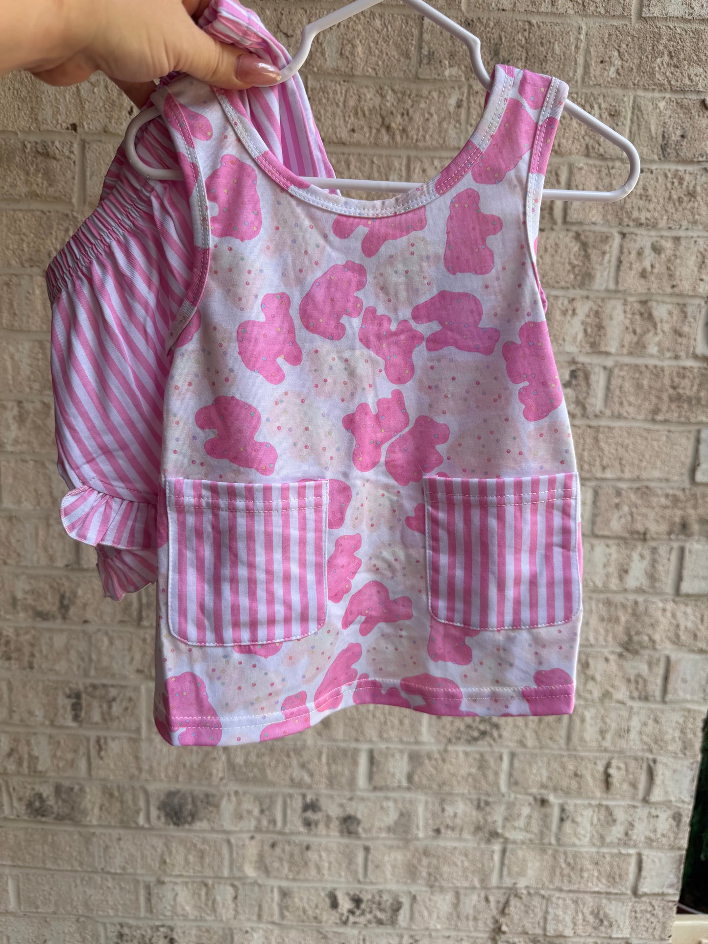 RTS frosted cookies girls short set