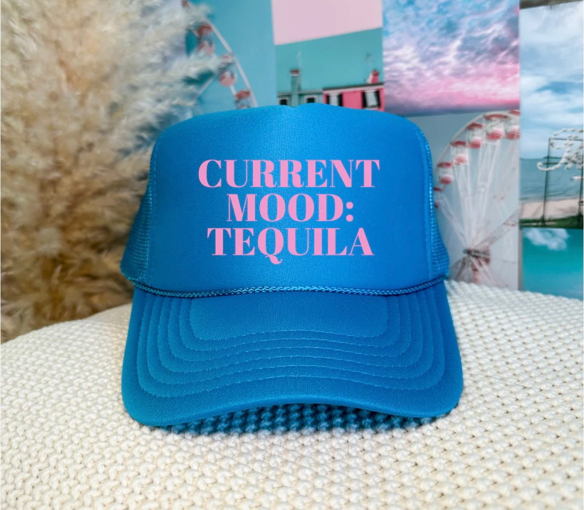 Current mood trucker hat