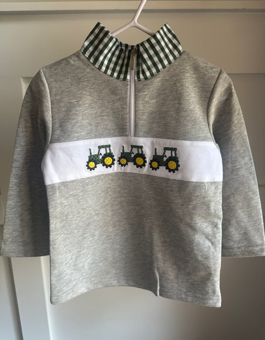 RTS boys embroidered tractor pullover